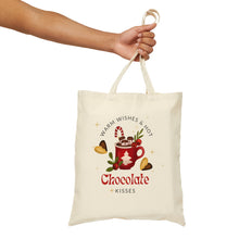 Load image into Gallery viewer, WARM WISHES &amp; HOT CHOCOLATE Tote Bag
