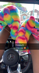 Rainbow 🌈 | Teddy bear slippers